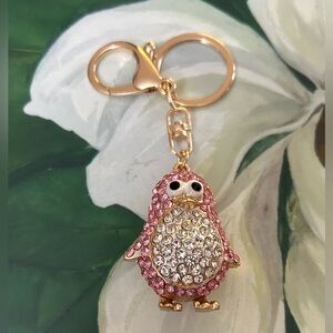 Sparkly Penguin Bag Charm/Keychain